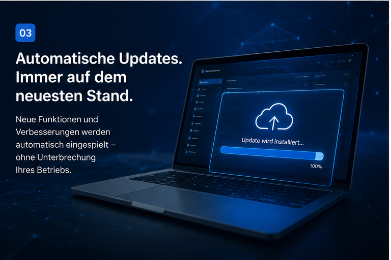 Automatische Updates und Wartung in der Petersen KI Cloud