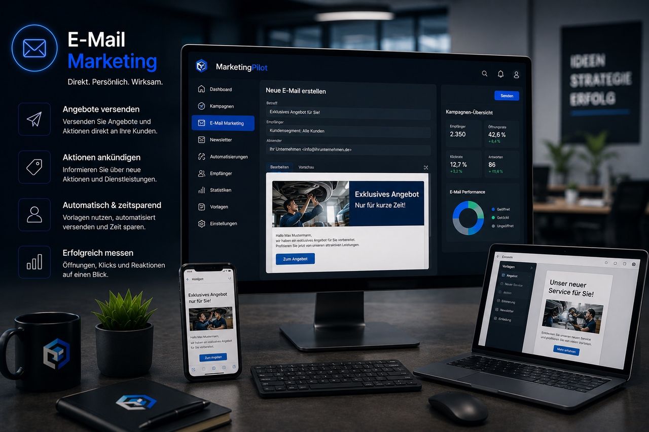E-Mail Marketing und Kampagnenverwaltung mit dem MarketingPilot