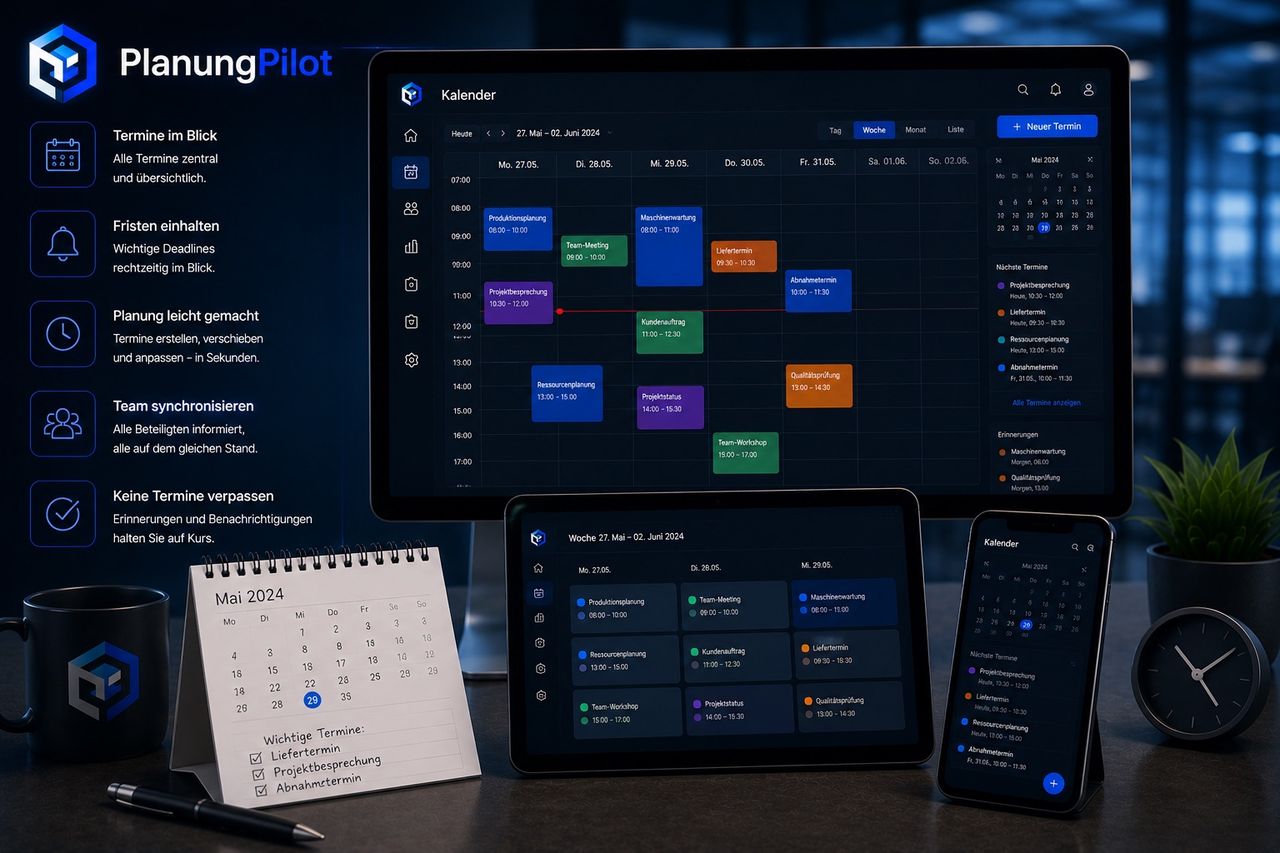 Terminplanung und Kalender im PlanungPilot