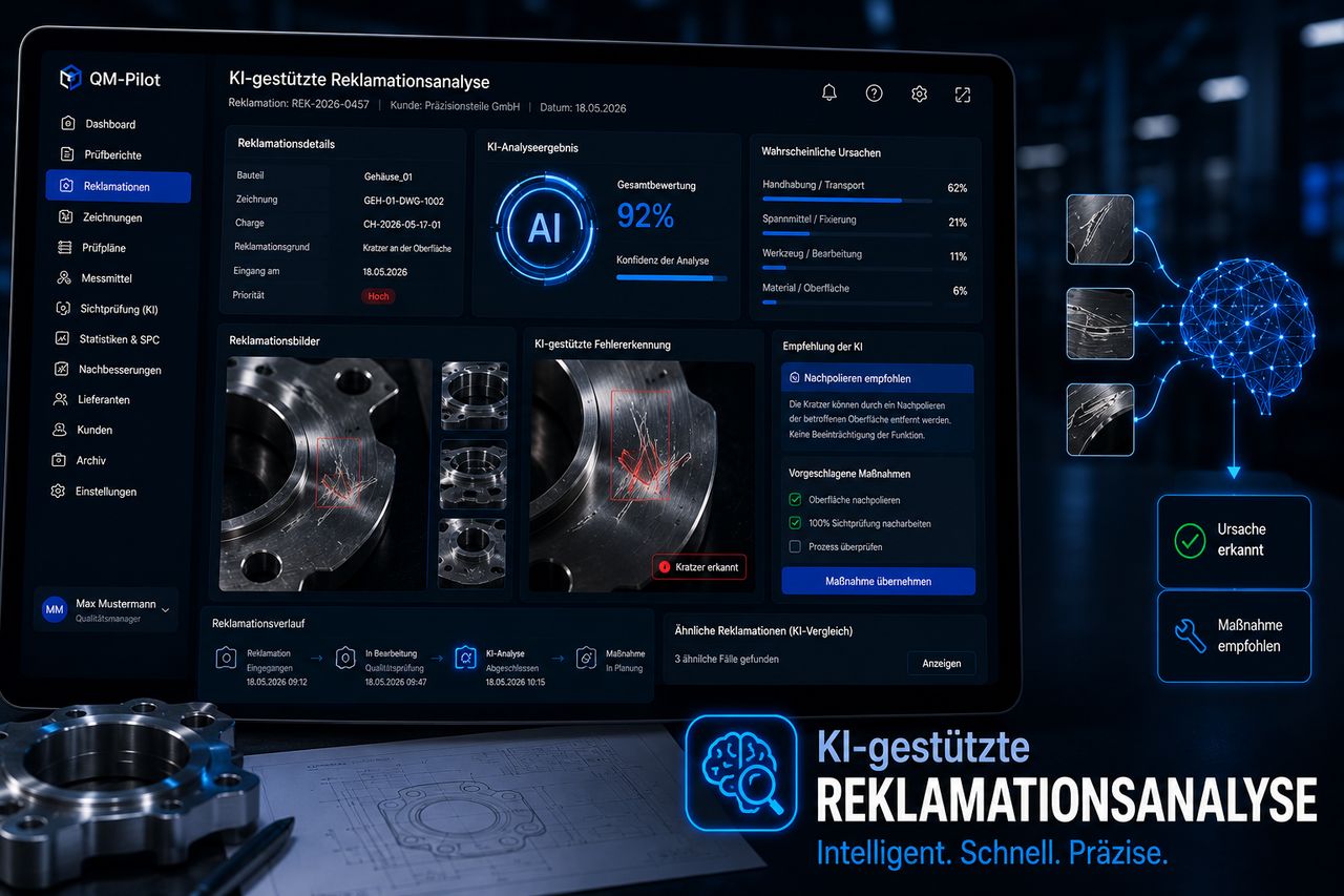 KI-gestützte Reklamationsanalyse im QM-Pilot: Ursachen automatisch erkennen