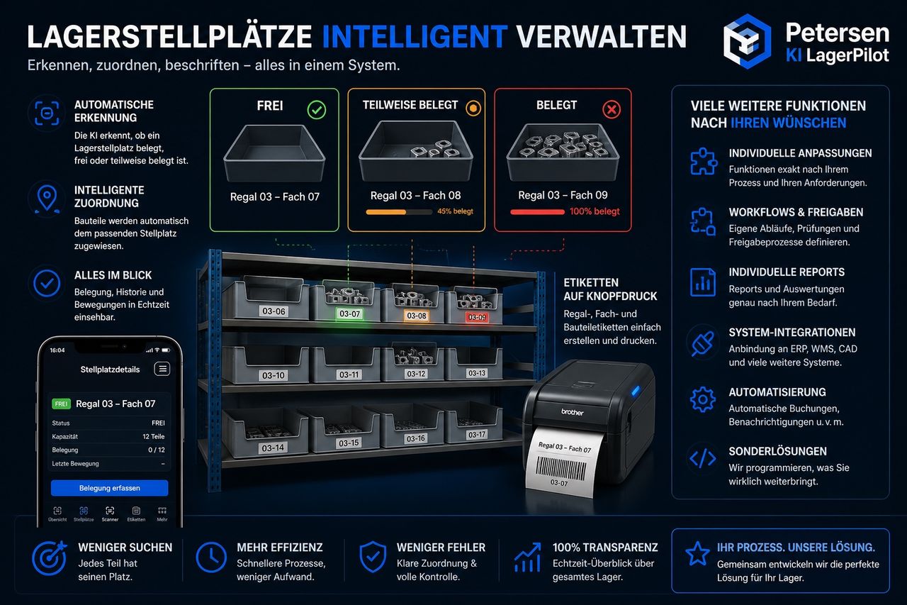 Lagerstellplätze intelligent verwalten im LagerPilot